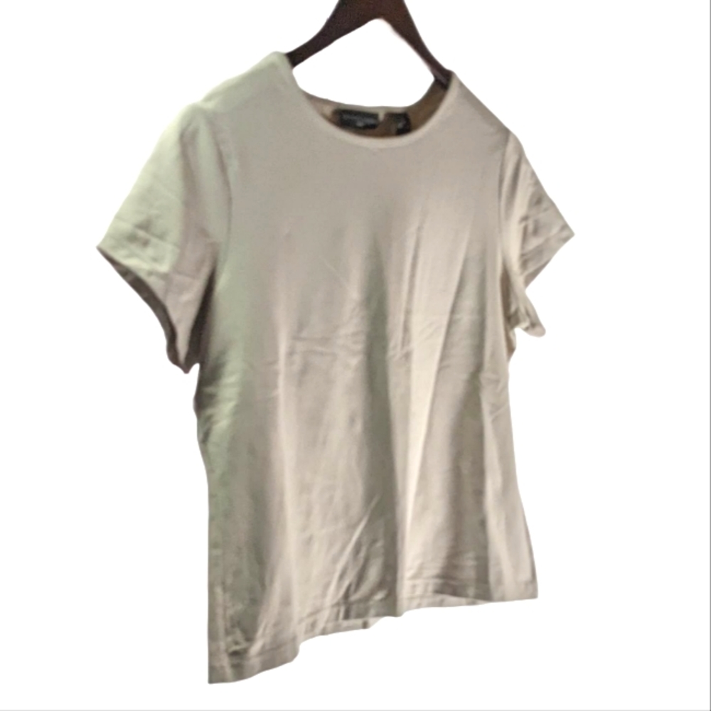 Apostrophe Stretch petite top in creamy beige Size LP